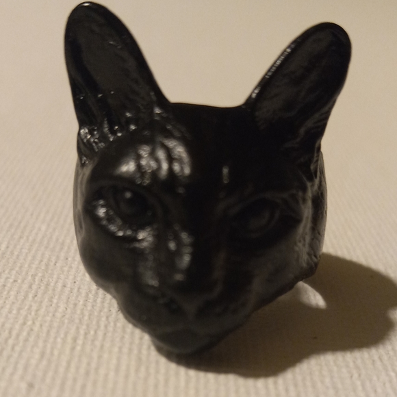 Black cat ring - Picture 8 of 11